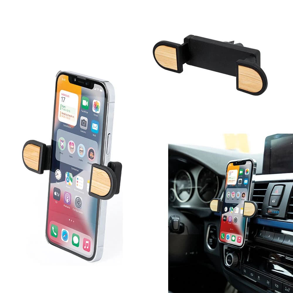 Bamboo Car Phone Holder