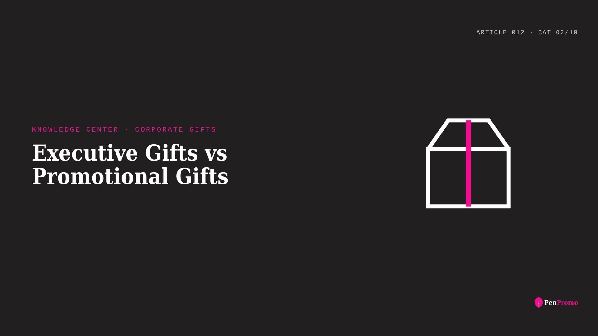 Executive Gifts vs Promotional Gifts โ Pen Promo