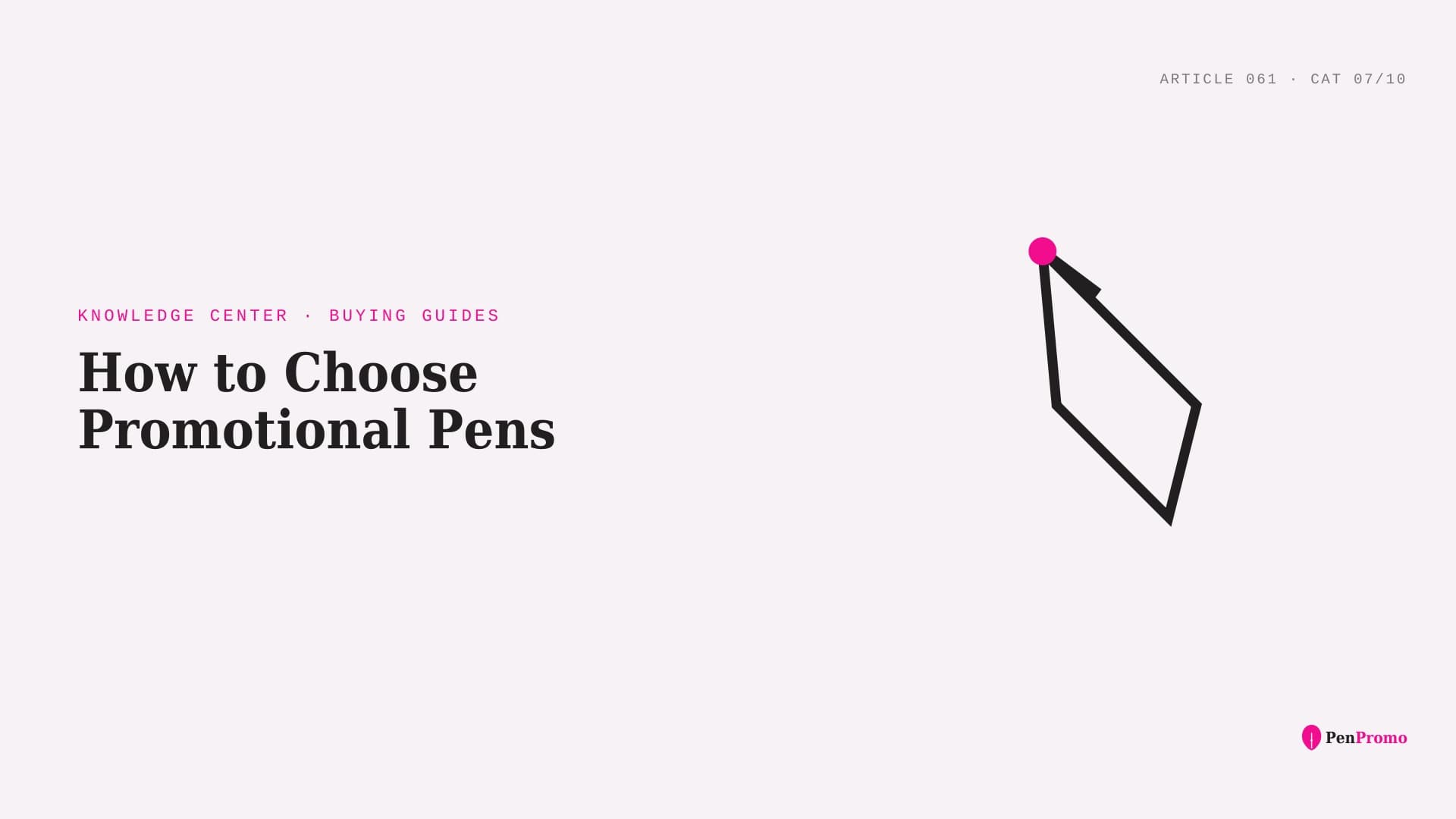 How to Choose Promotional Pens